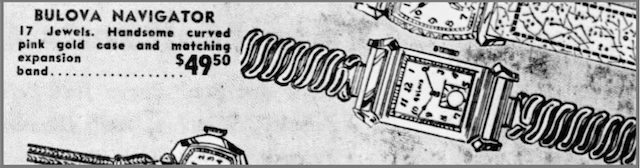 Bulova Watch advert