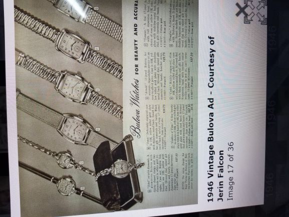 Bulova Watch advert