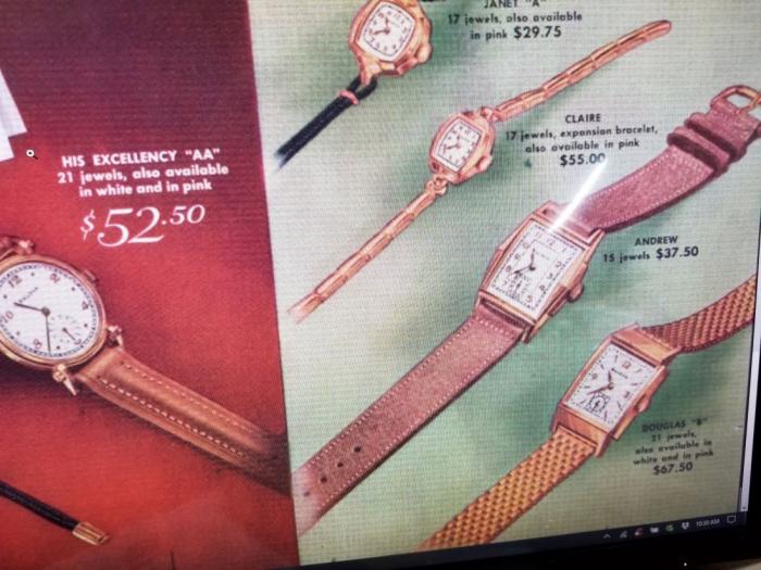 Bulova Watch advert