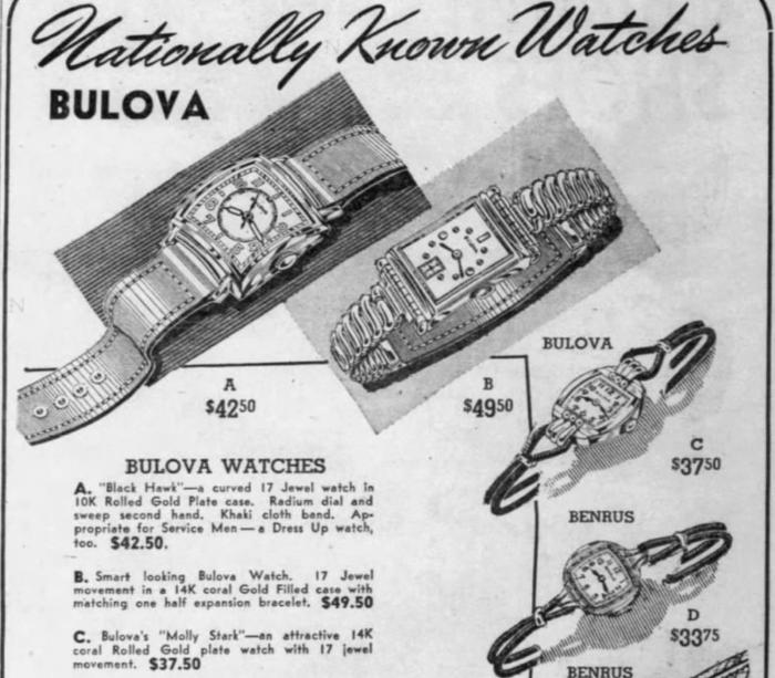 Bulova Watch advert