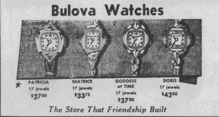 Bulova Watch advert