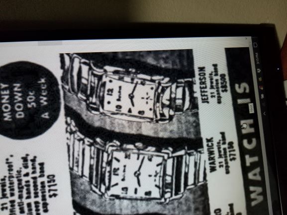 Bulova Watch advert