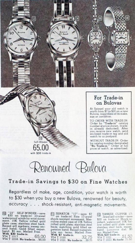 Bulova Watch advert