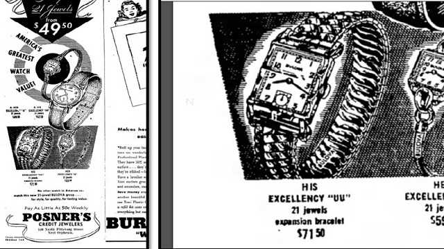 Bulova Watch advert