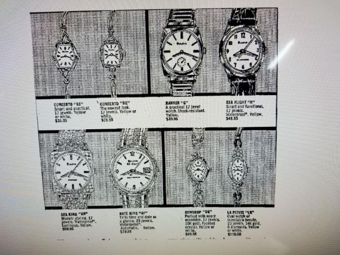 Bulova Watch advert