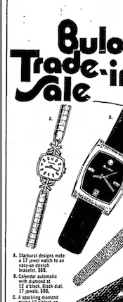 Bulova Watch advert