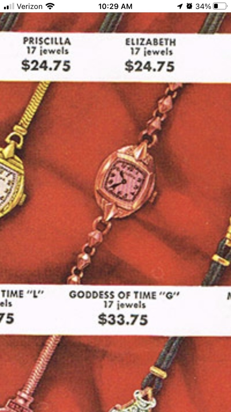 1942 Goddess of Time "G"