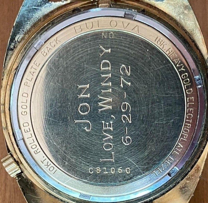 1972 Bulova Accutron Calendar CN (Back)