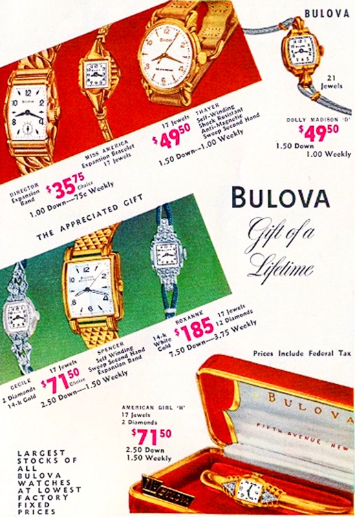 Bulova Watch advert