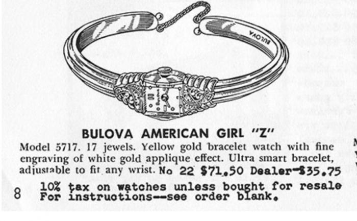 Bulova Watch advert