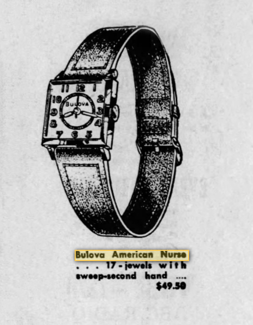 Bulova Watch advert