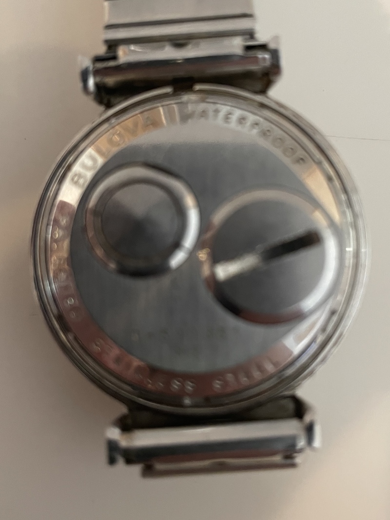 Accutron watch Case Back