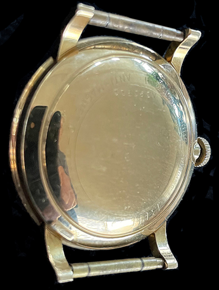 1955 Bulova men's watch back