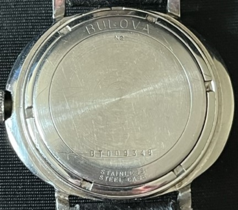 1972 Bulova President Back