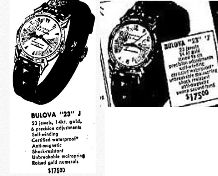 Bulova Watch advert