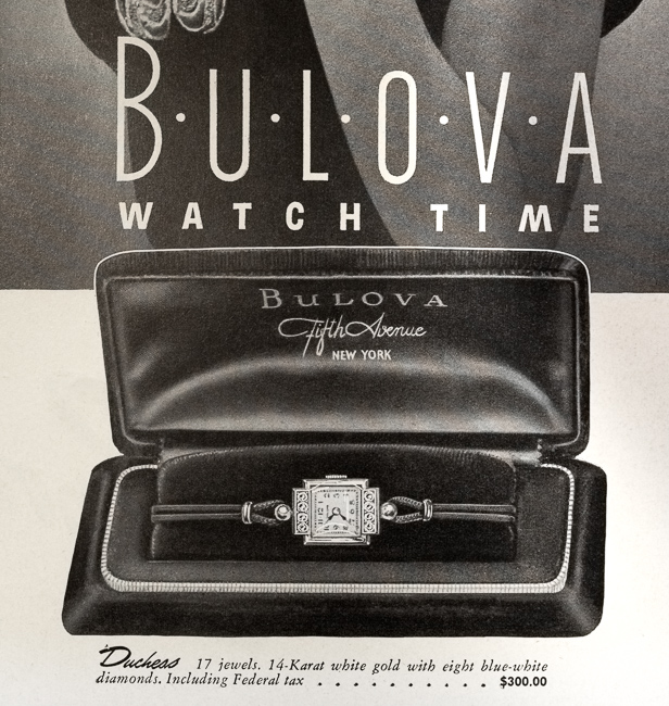 Bulova Watch advert