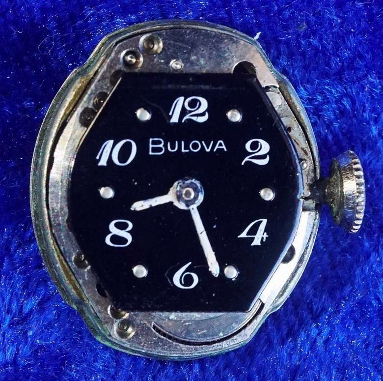 1955 Bulova Ladies 6BD dial on movement