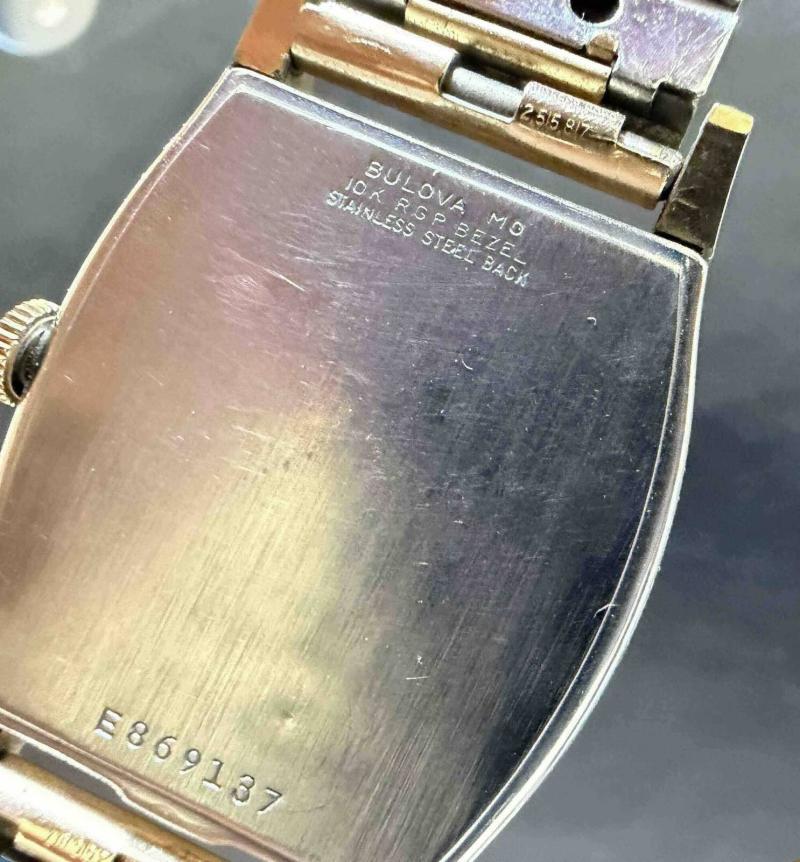 Bulova 1960 case back