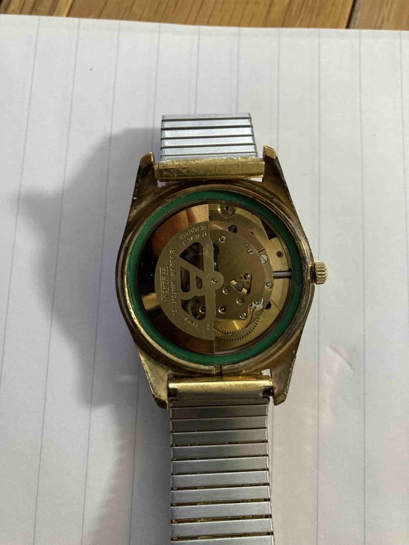 Bulova Mens watch (rear) open case