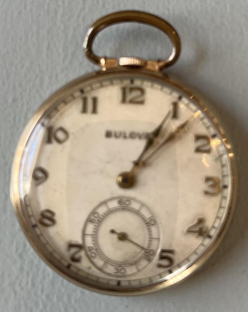 Bulova Pocket Watch Face