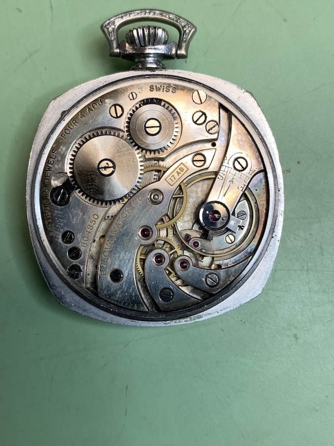 1929 Bulova pocket watch movement 17AB