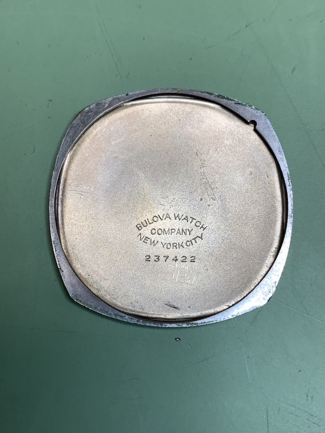 1929 Bulova pocket watch case back