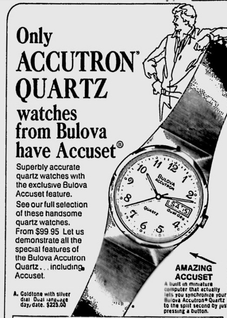 Bulova Watch advert