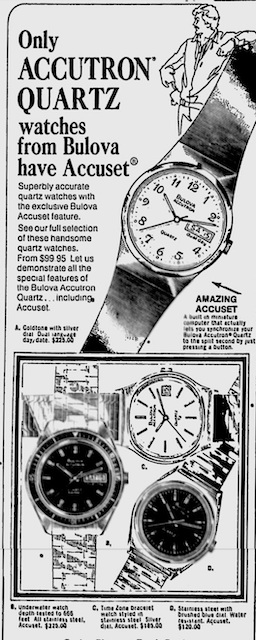 Bulova Watch advert