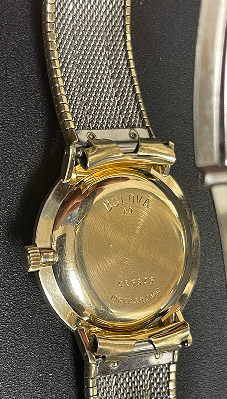 Case back BULOVA NO C13823 10 KT.R.G.P CASE