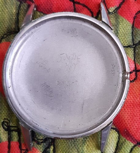 Case Inner - only markings are watch maker servicing marks