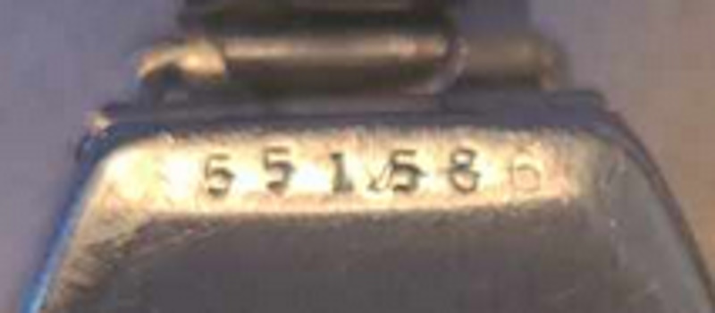 Case number 551586. The 6 is faint but definitely visible.