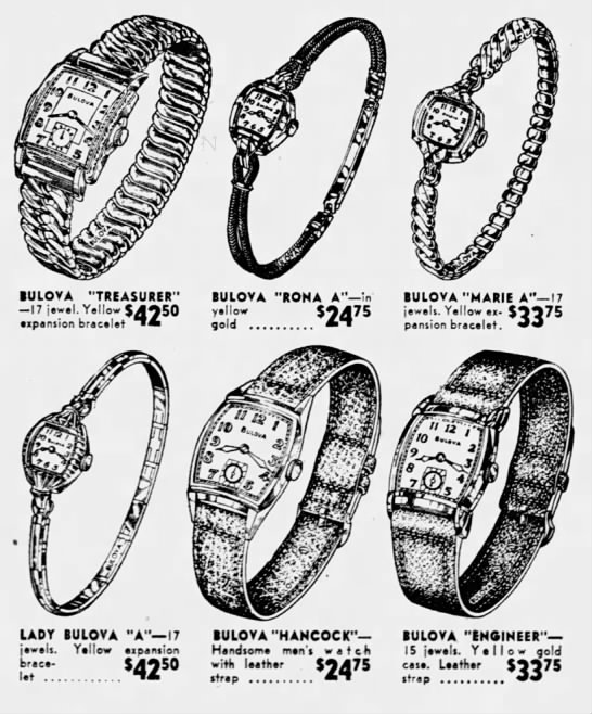 Bulova Watch advert
