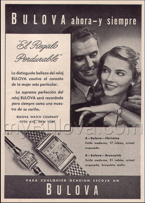 Bulova Watch advert