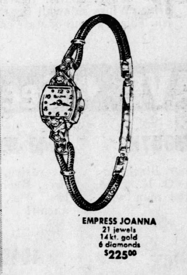Bulova Watch advert