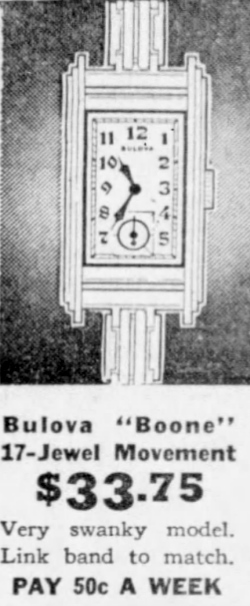 Bulova Watch advert