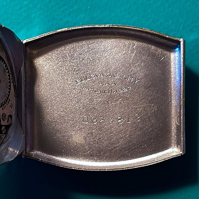 Bulova 1930 Sky King - Case back inside