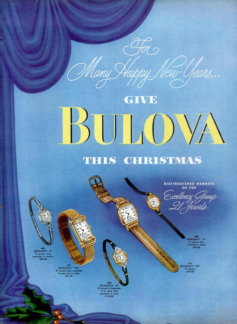 Bulova Watch advert