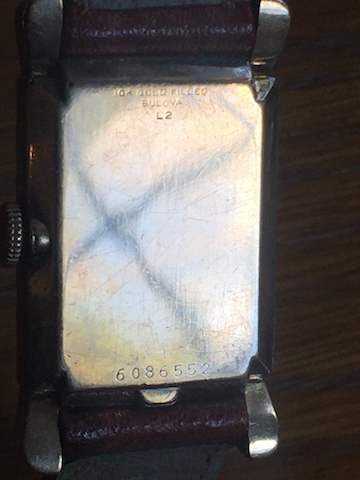 1952 Bulova watch