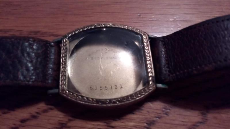 1925 Bulova Treasurer Inside case detail