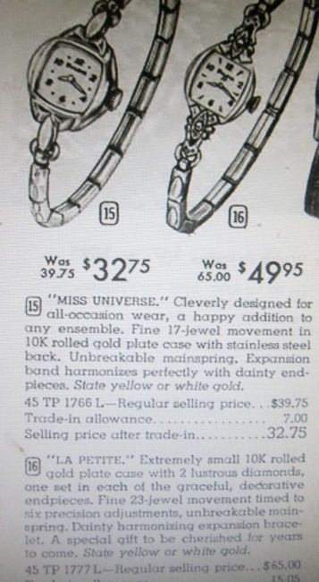 Bulova Watch advert