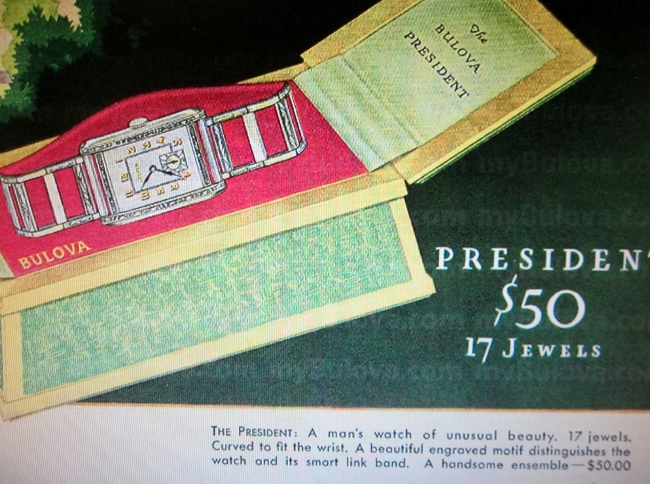 Bulova Watch advert