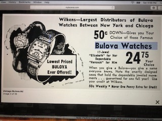 1950 Bulova watch