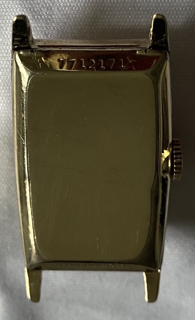 Caseback with serial number 