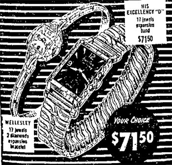1952 Bulova His Excellency D Ad
