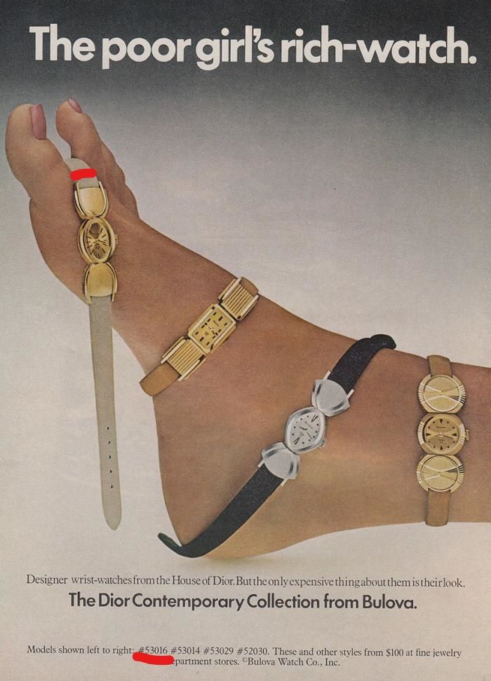 Bulova Watch advert