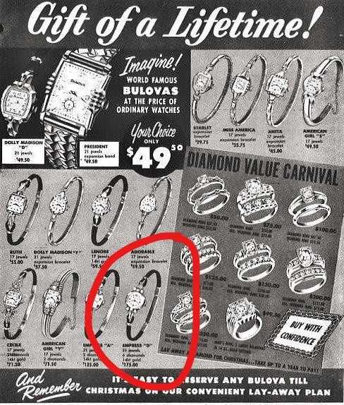 Bulova Watch advert