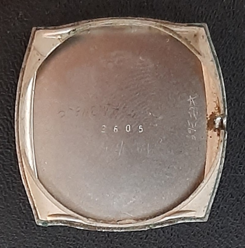 Inside case back.