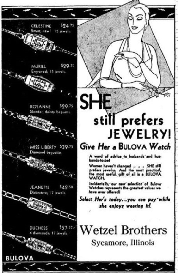 Bulova Watch advert