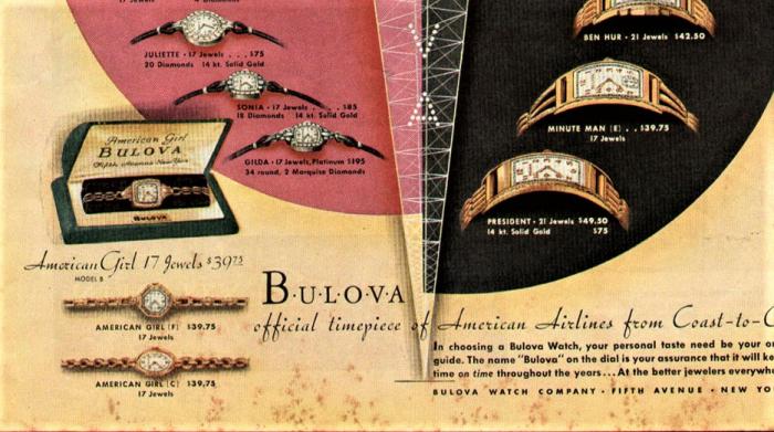Bulova Watch advert