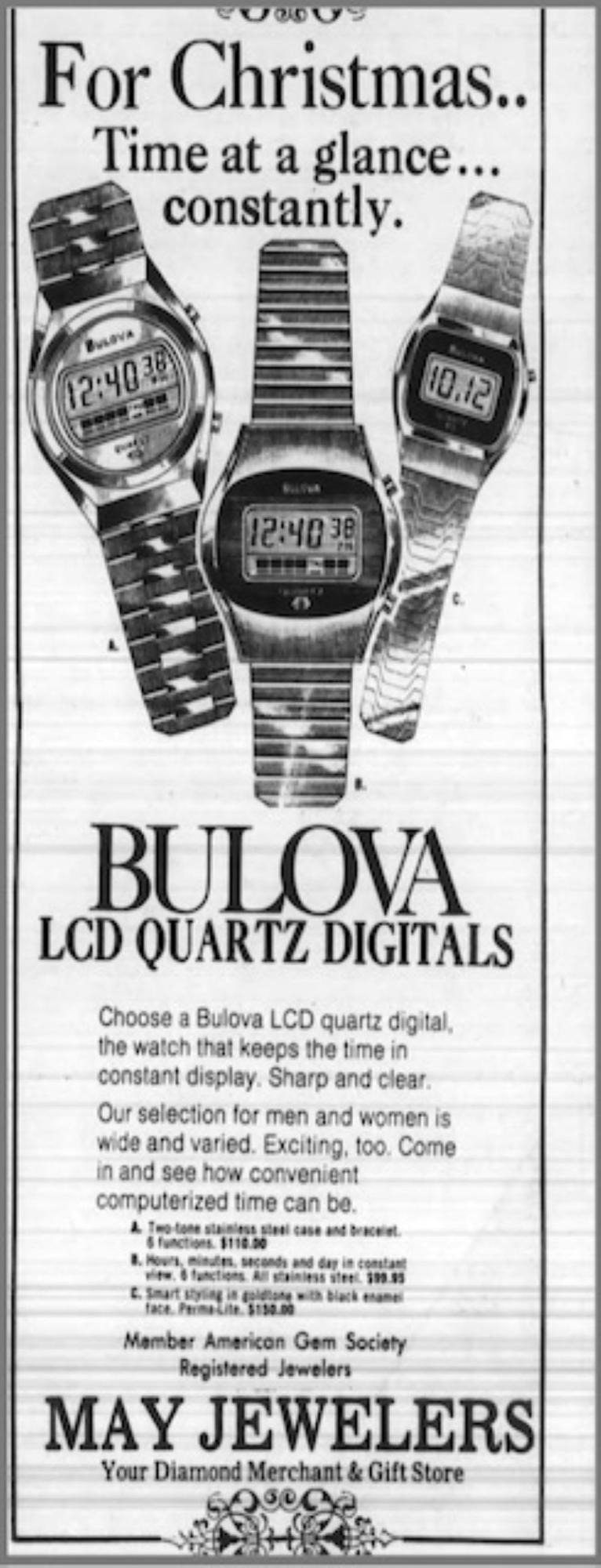 Bulova Quartz 1977 ad 